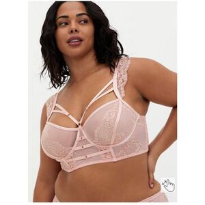 Torrid STRAPPY LUREX LACE UNDERWIRE BRA size 2 ( 16/18)